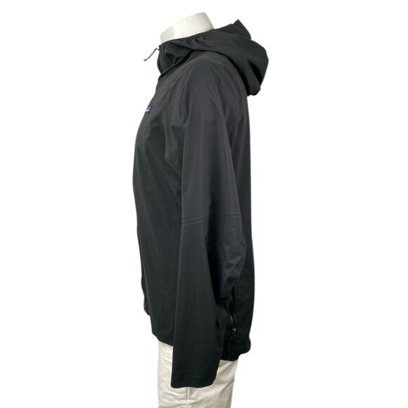 Patagonia Men's Black Full Zip Long Sleeve Hooded Hoodie Windbreaker Jacket Sz M - Picture 2 of 5